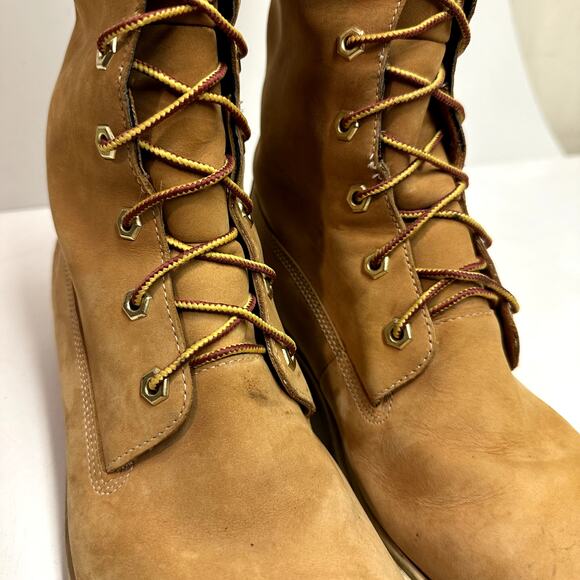 GOOD Timberland Women's Premium 14-Inch Waterproof Boot Nubuck Leather Lace Up 9 - Picture 8 of 14